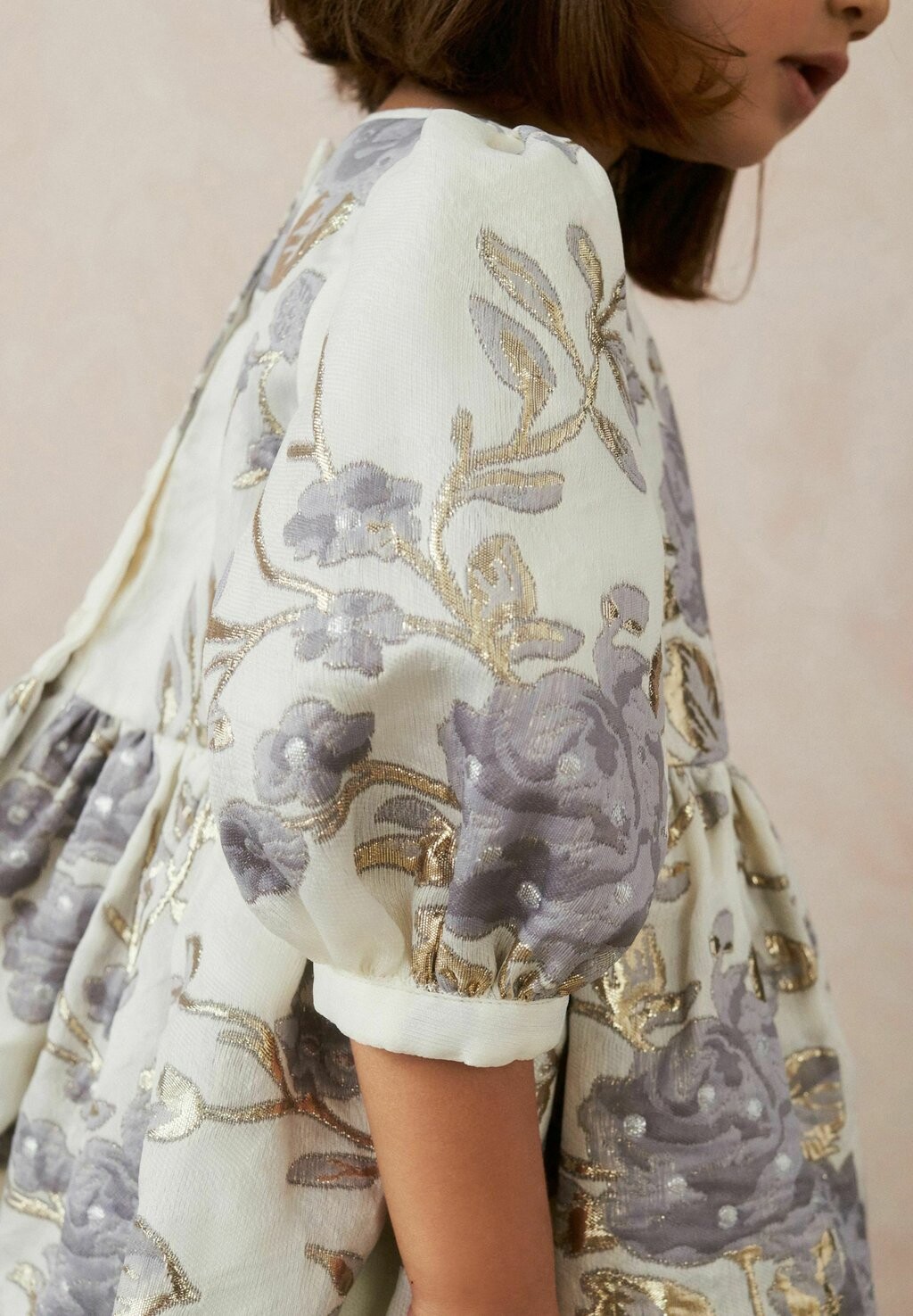 

Летнее платье Floral Jacquard Prom Next, цвет gold silver grey