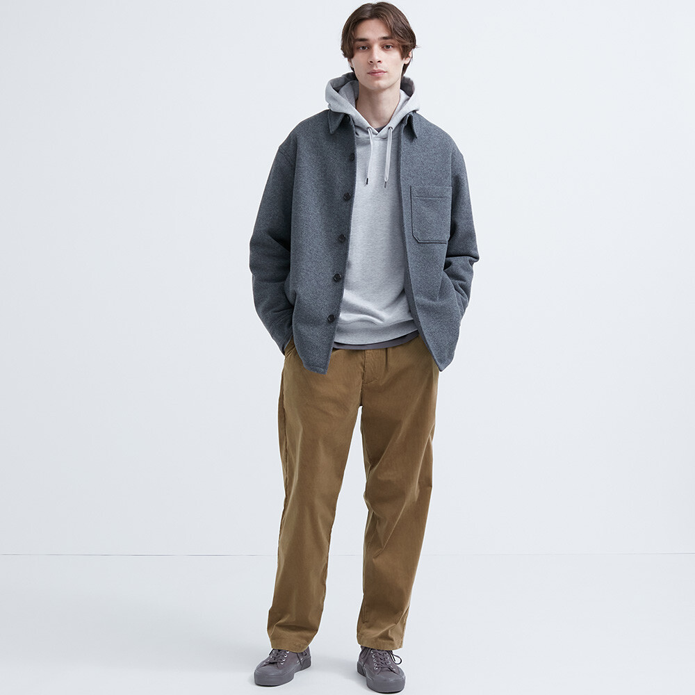 

Брюки Uniqlo вельветовые эластичные, коричневый