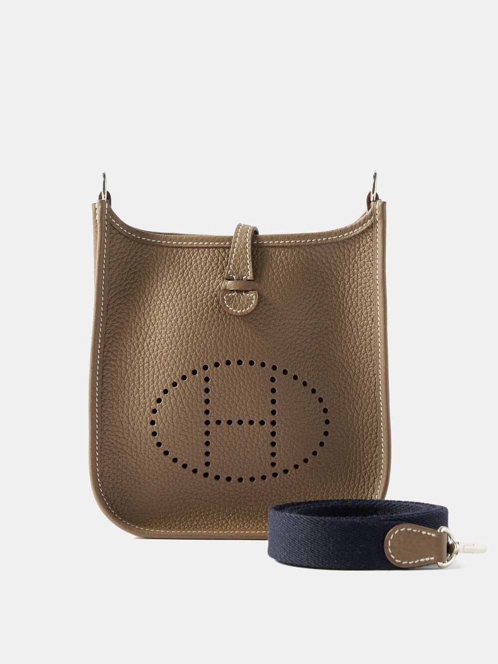 

Миниатюрная сумка через плечо hermès evelyne MATCHES X Sellier, серый