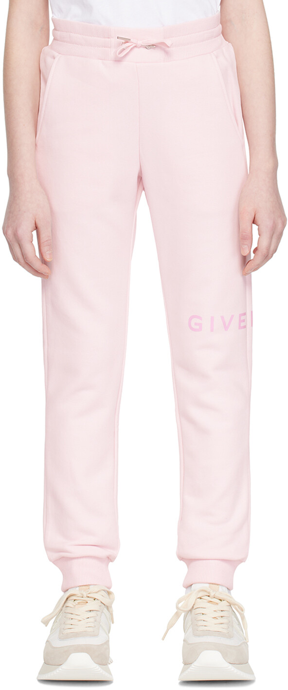 

Детские спортивные штаны с принтом Givenchy, цвет Pink