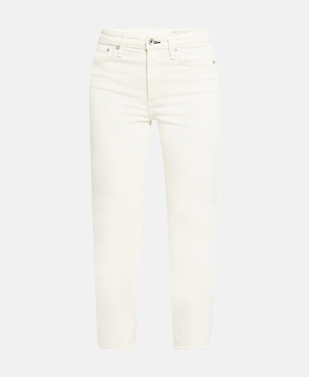 

Узкие джинсы органик Rag & Bone, экрю