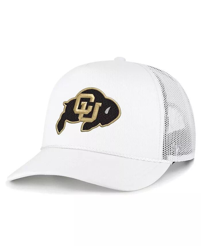 

Мужская белая кепка Colorado Buffaloes из пенопласта с сеткой спереди Trucker Snapback '47 Brand, белый