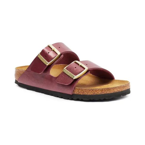 

Тапочки Arizona BF с добавлением кожи Birkenstock, бургунди