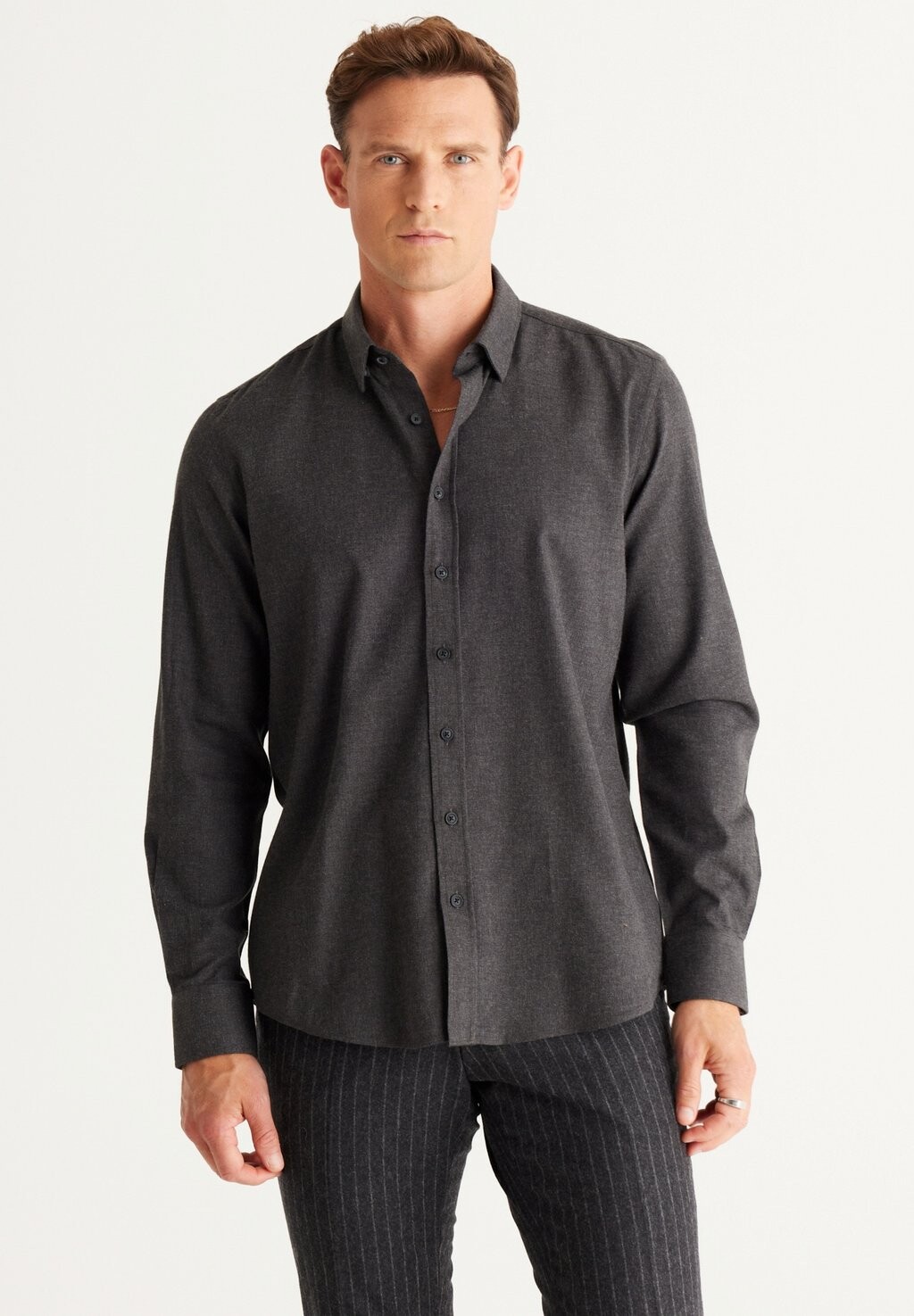 

Рубашка AC&CO / ALTINYILDIZ CLASSICS, цвет anthracite