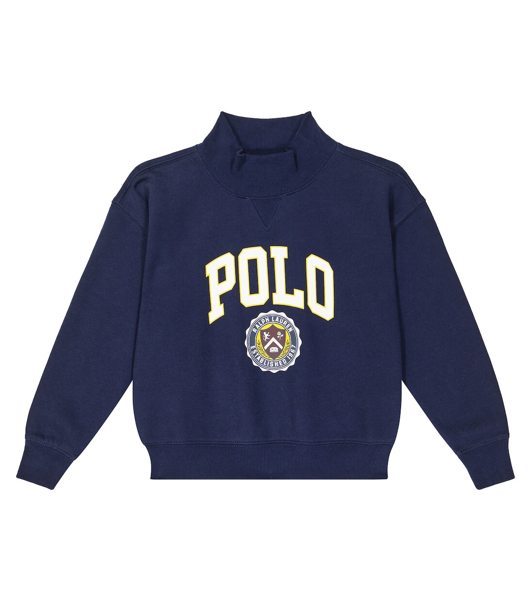 

Толстовка из хлопкового флиса Polo Ralph Lauren Kids, синий