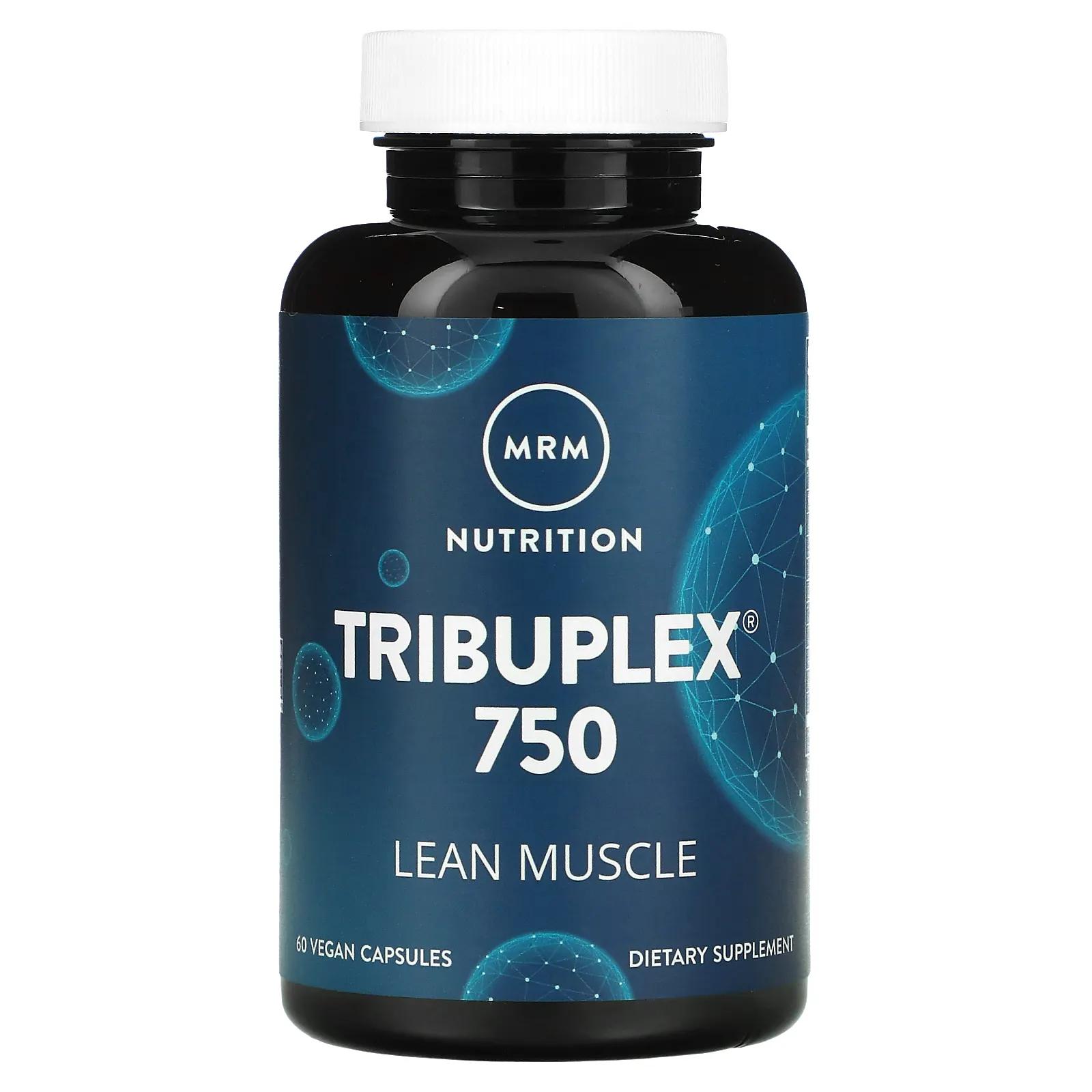 MRM TribuPlex 750 60 веганских капсул mrm nutrition tribuplex 750 60 веганских капсул