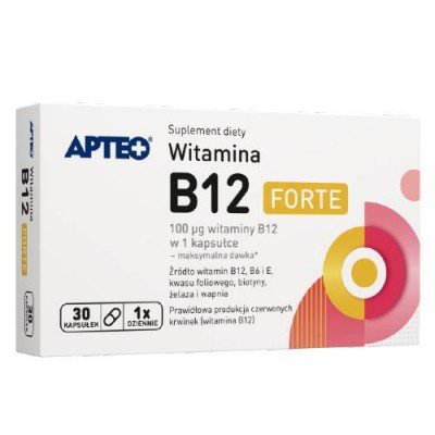 цена Apteo, Витамин B12 ФОРТЕ, 30 капс.