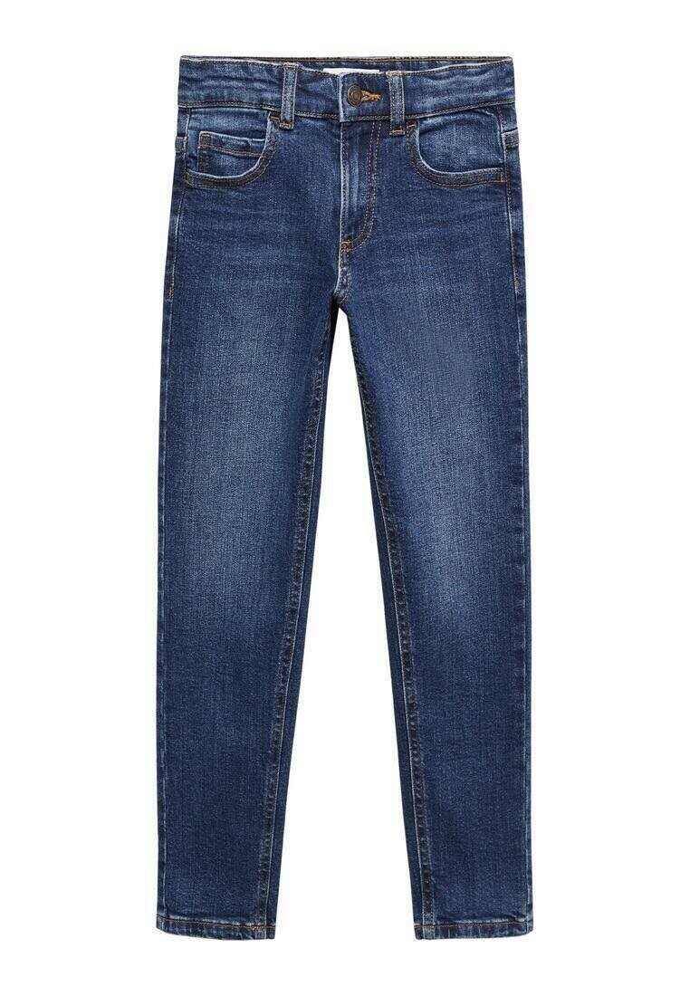 

Джинсы узкого кроя Mango Kids, цвет dark blue