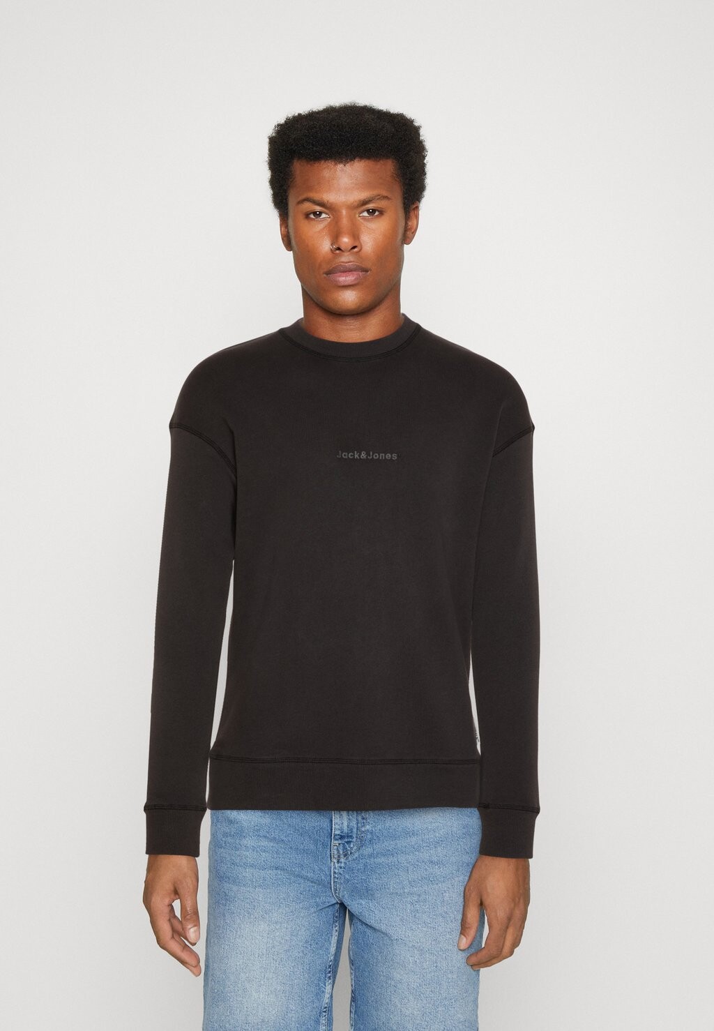 

Толстовка Jack & Jones Jorfaded Crew Neck, phantom, Черный