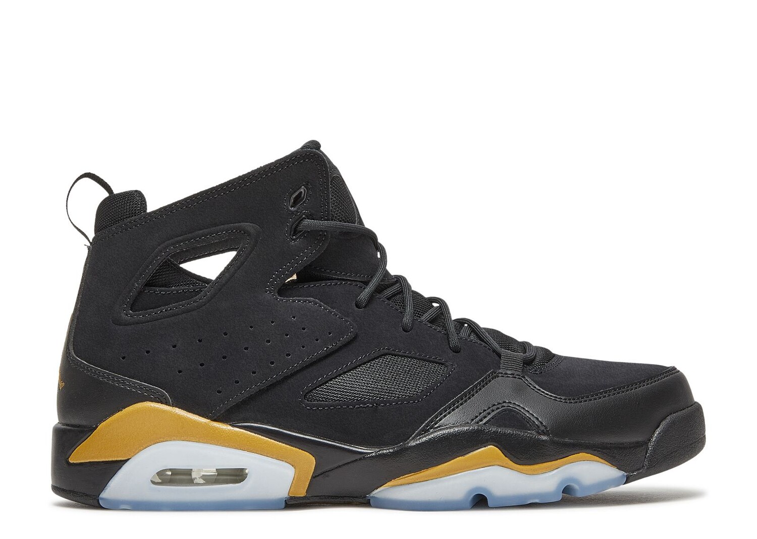 Кроссовки Air Jordan Jordan Flight Club 91 'Black Metallic Gold', черный