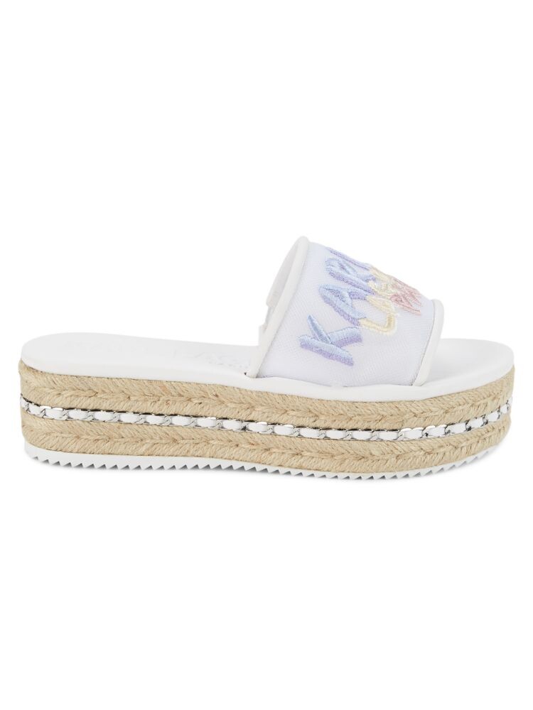 

Сандалии Kamara Espadrille на платформе Karl Lagerfeld Paris, цвет White Multi