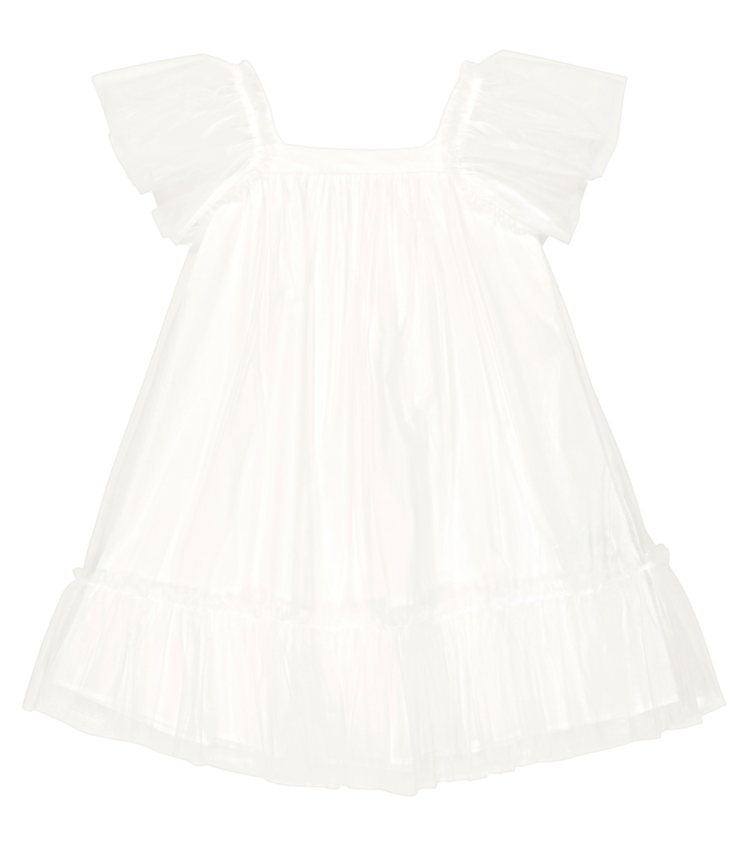 Многослойное мини-платье Il Gufo, белый