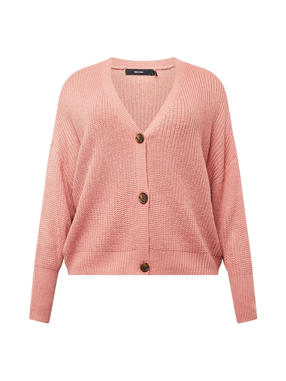 

Вязаный кардиган Vero Moda Curve LEA, темно-розовый