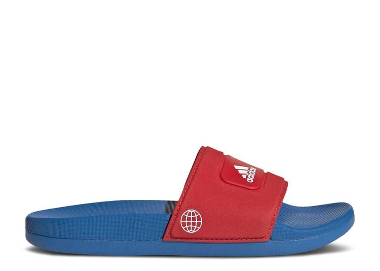 

Кроссовки Adidas LEGO X ADILETTE SLIDE J 'RED SHOCK BLUE', красный