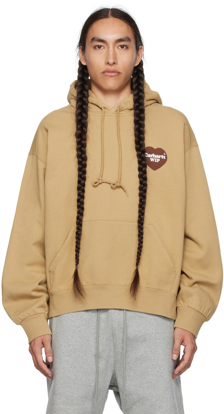 

Светло-коричневая толстовка с сердечками Carhartt Work In Progress, Коричневый