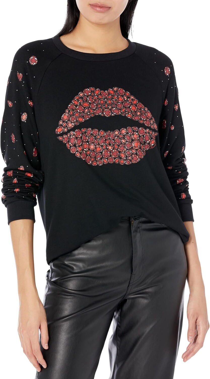 

Толстовка Edda - Zebra Lip Tee Lauren Moshi, черный