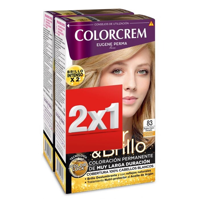 

Краска для волос Tintes Pack 2x1 Colorcrem, 83 Rubio Claro Dorado