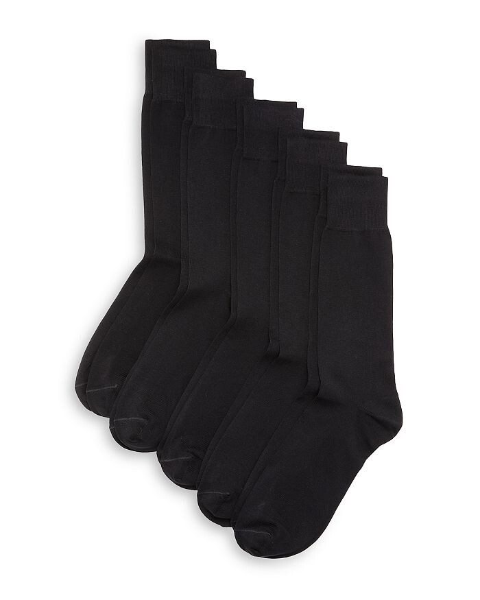 

Магазин мужской одежды Bloomingdale's Cotton Crew носки, упаковка из 5 шт The Men's Store at Bloomingdale's, черный