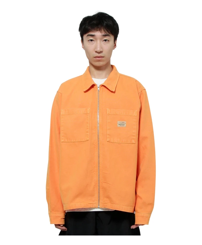 

Рубашка на молнии из плотной ткани Stüssy, оранжевый