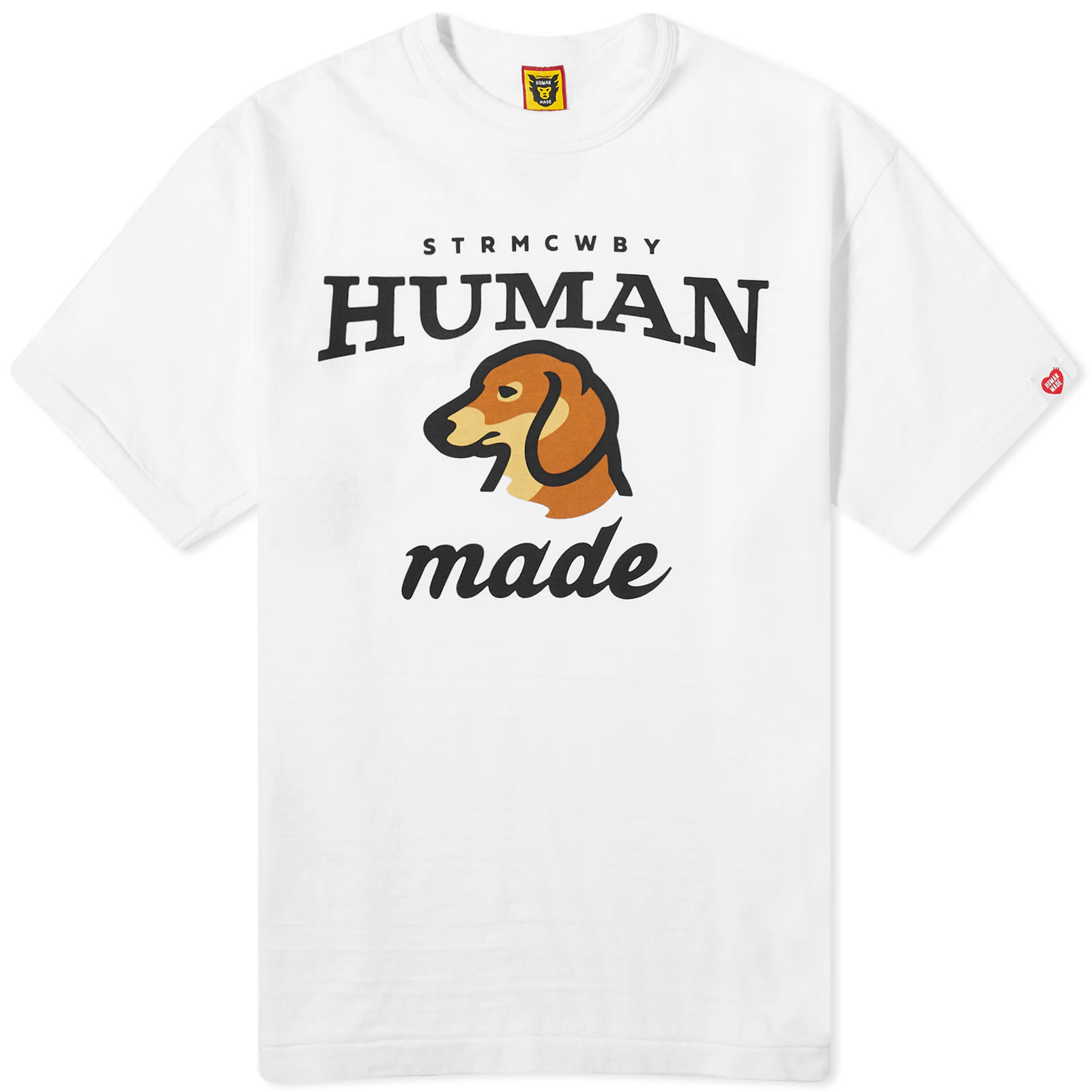 Футболка Human Made Dog, белый 2020 hot sale fashion 100% cotton black labzilla funny labrador retriever lab dog t shirt tee shirt