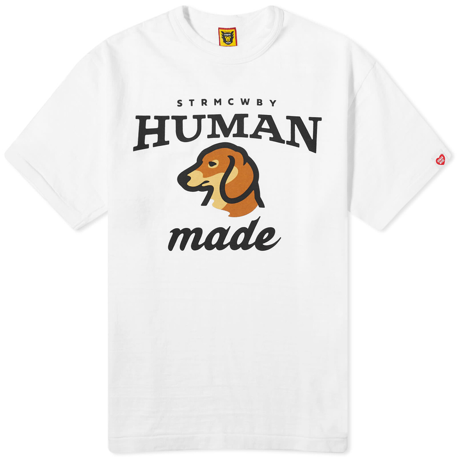 Футболка Human Made Dog, белый funny t shirt women crested dog watercolor print tshirt femme pet friend dog lover puppy t shirt female harajuku shirt wholesale