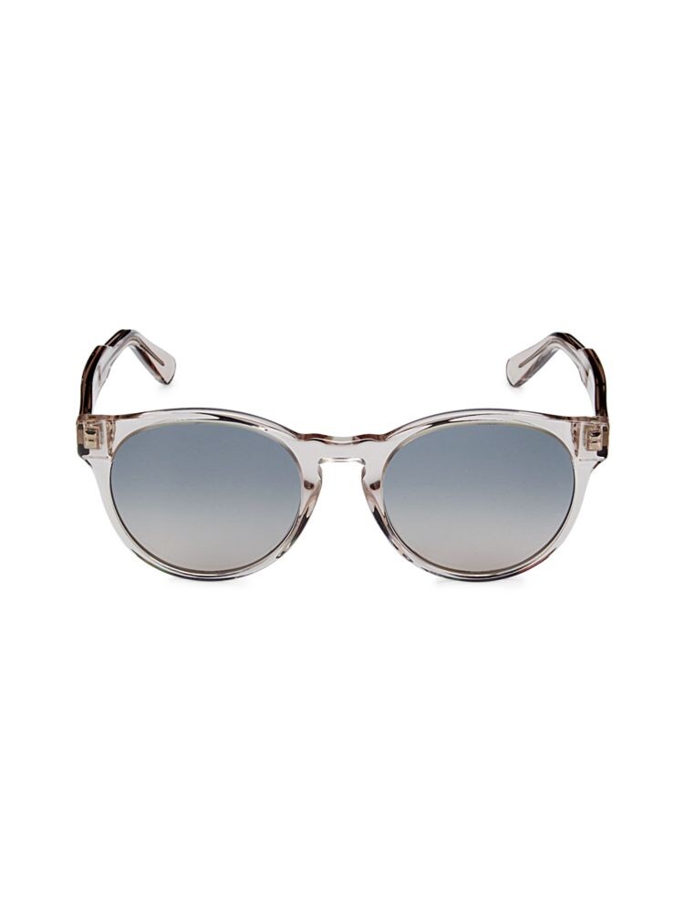 

Овальные солнцезащитные очки 52MM Ferragamo, цвет Crystal Beige