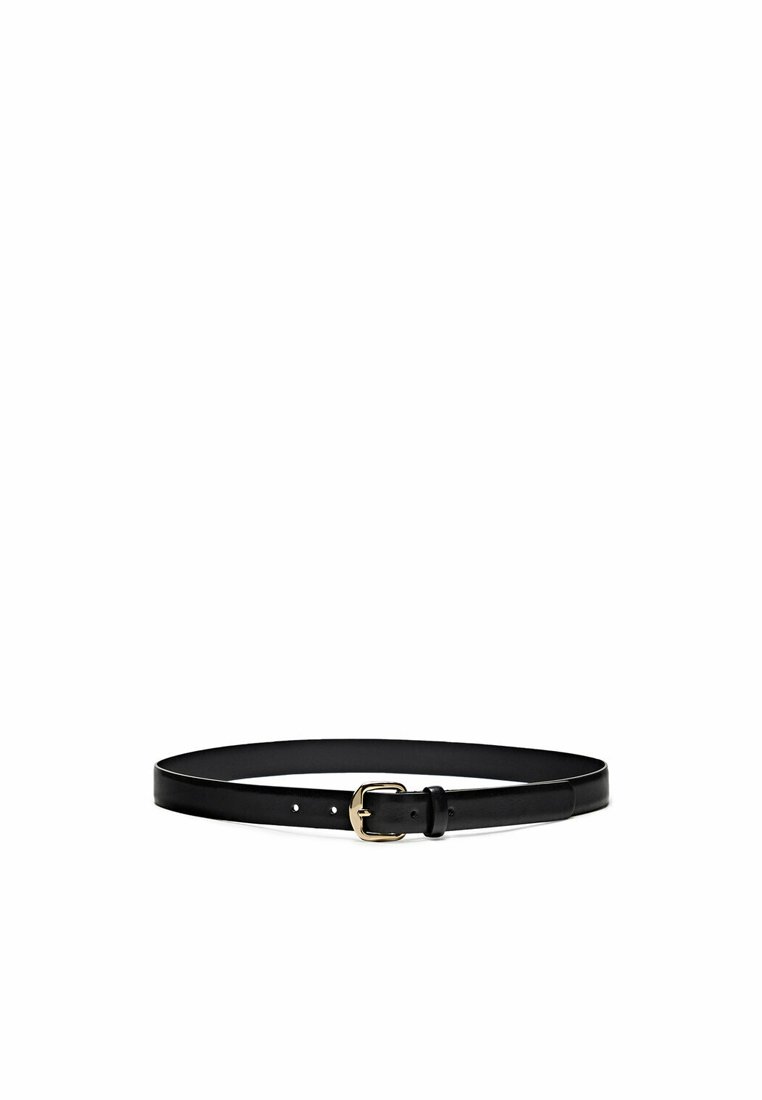 Ремень WITH SQUARE BUCKLE Massimo Dutti, цвет black