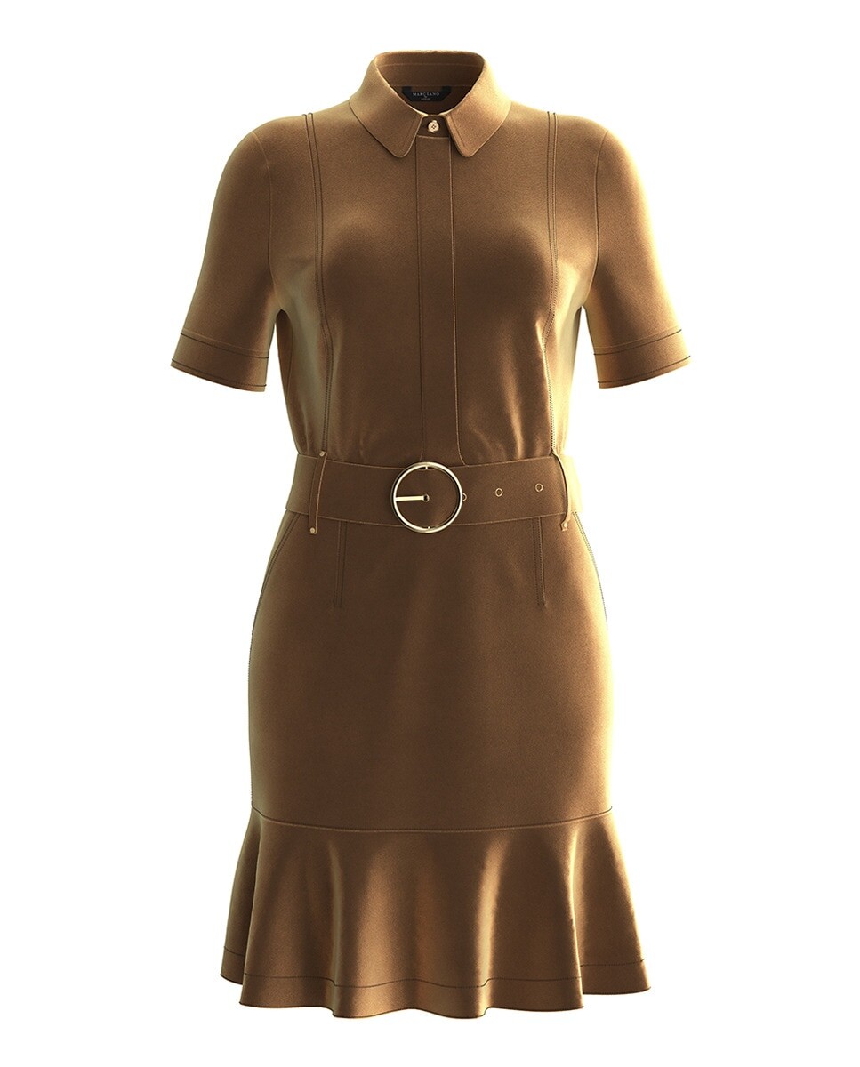 

Платье миди в стиле сафари с рюшами Marciano by Guess