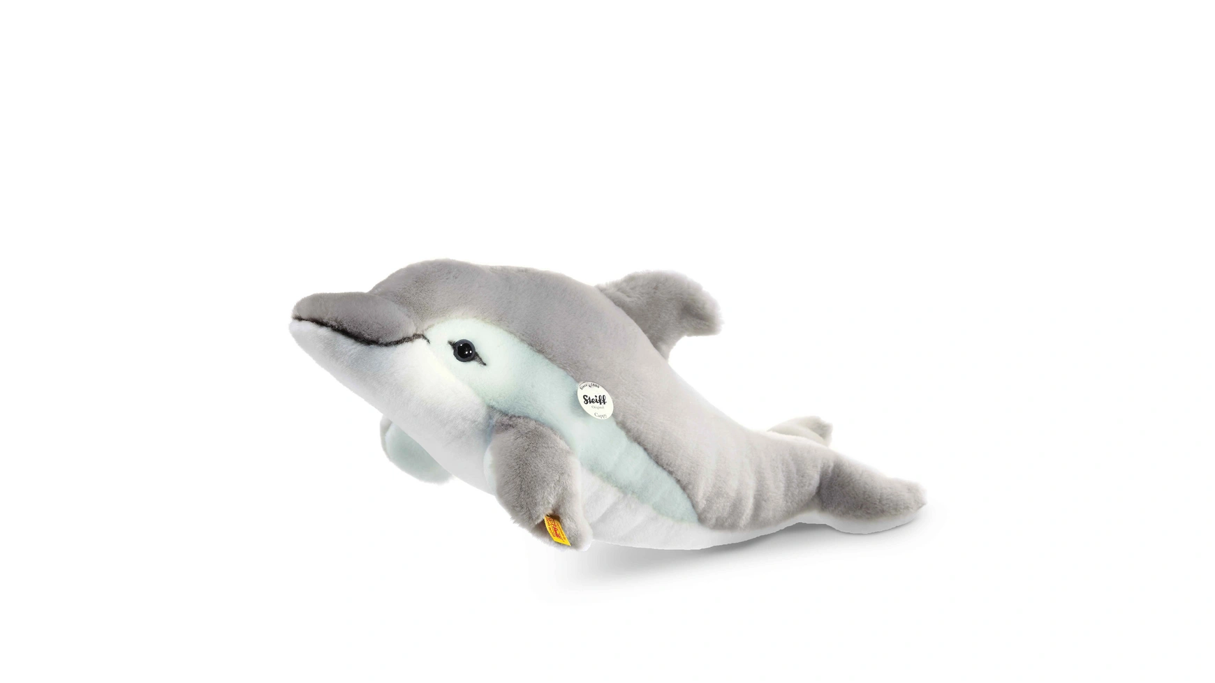 Steiff Cappy dolphin, серый/белый, 35см подвеска дельфин кварц белый
