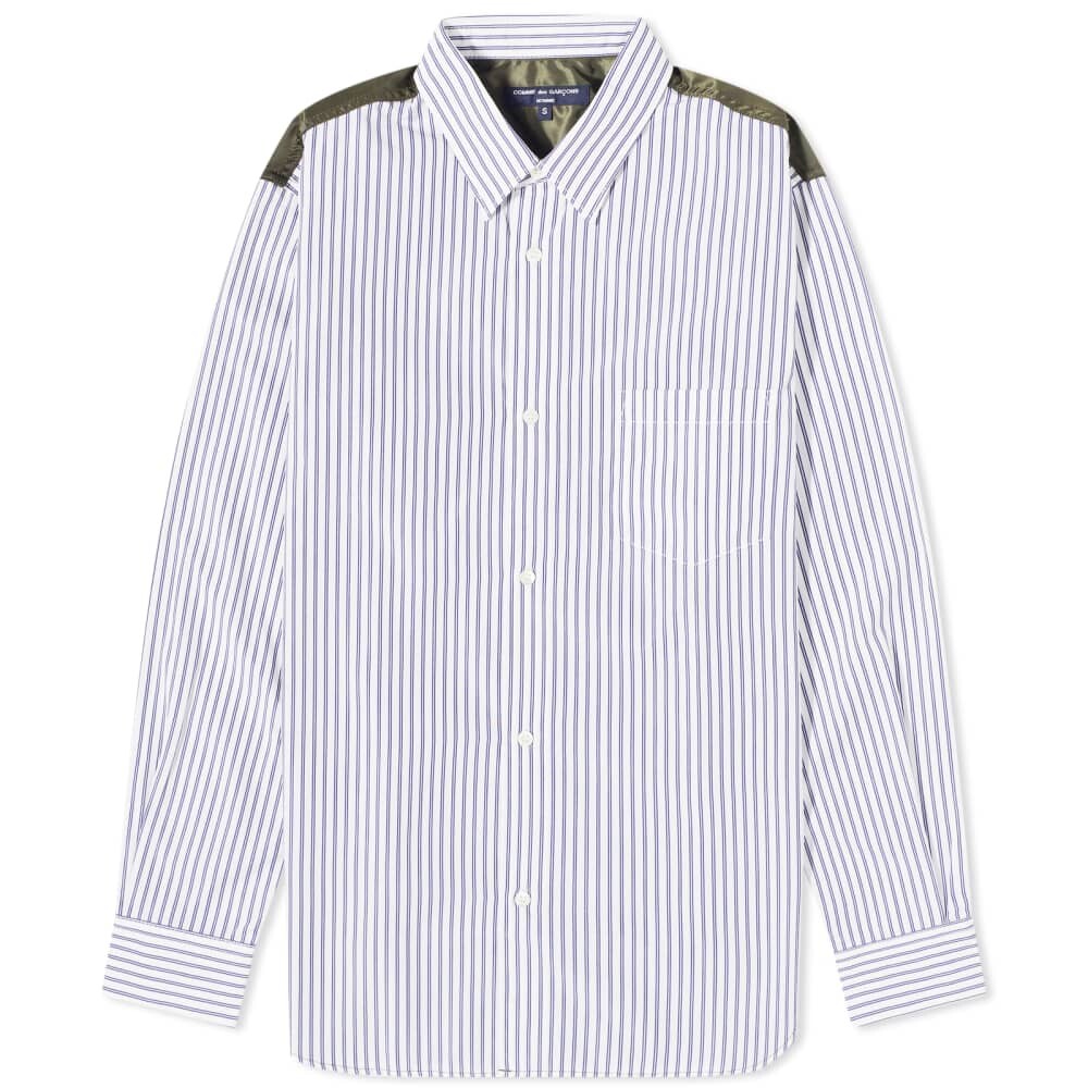 

Рубашка Comme Des Garçons Homme из хлопка и нейлона в полоску, мультиколор