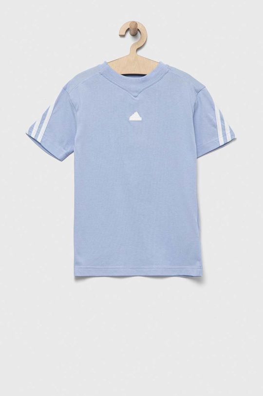 Детская хлопковая футболка U FI 3S adidas, синий
