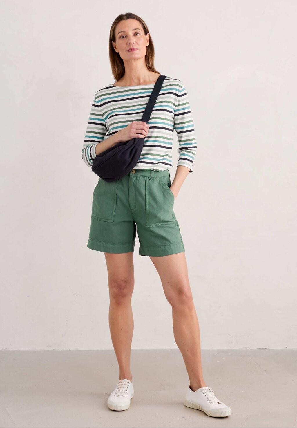 

Футболка с длинным рукавом SAILOR THREE QUARTER SLEEVE Seasalt Cornwall, зеленый