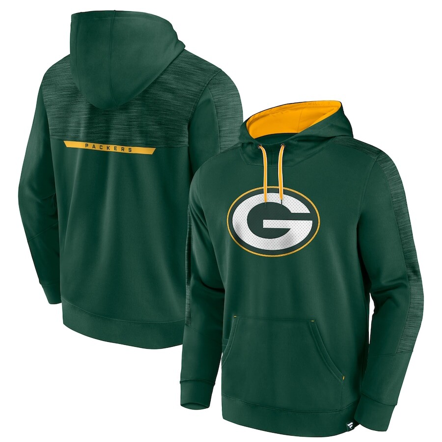 

Пуловер с капюшоном Fanatics Branded Green Bay Packers, зеленый