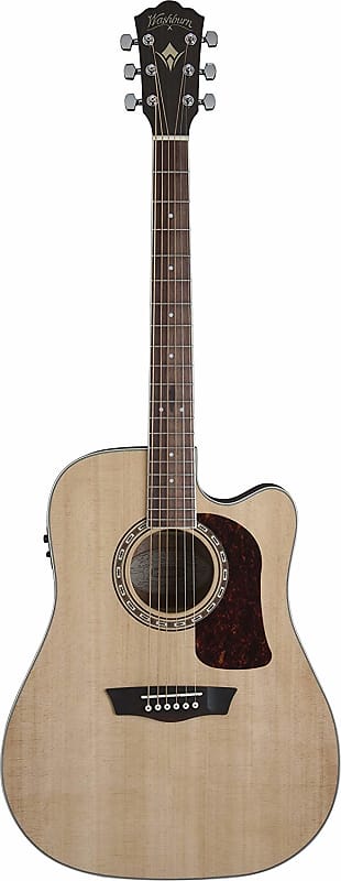 Акустическая гитара Washburn Heritage 10 Series Acoustic/Electric Cutaway Guitar - Solid Spruce