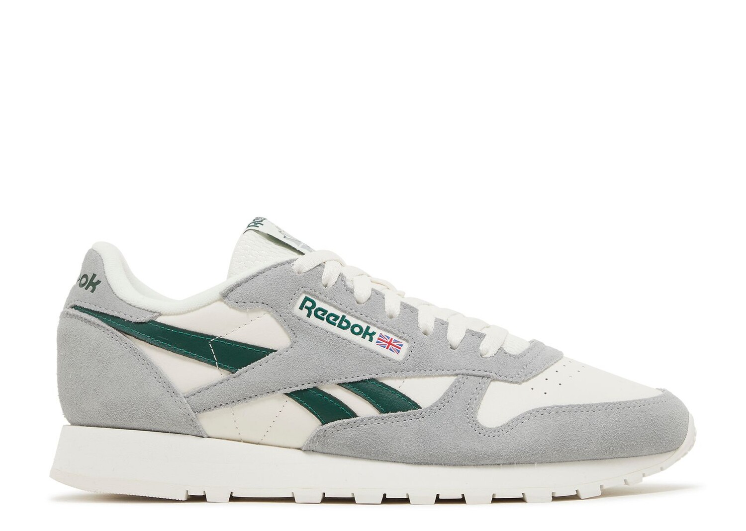 Кроссовки Reebok Classic Leather 'Pure Grey Dark Green', серый кроссовки reebok classic zapatillas ftwr white dark green pure grey