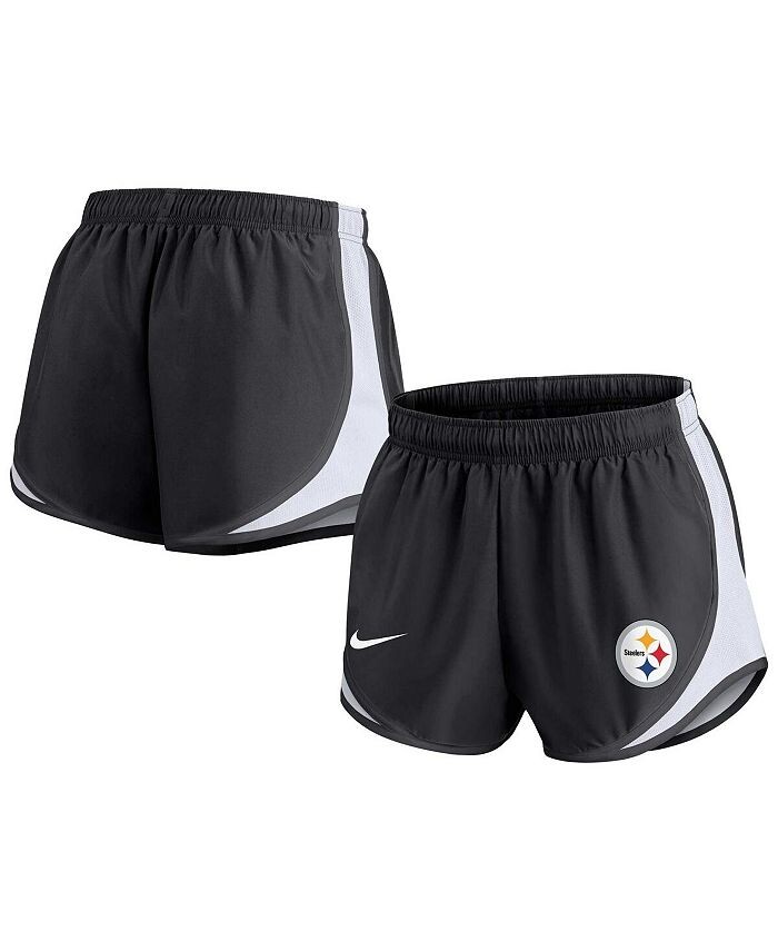 

Женские черные шорты Tempo больших размеров Pittsburgh Steelers Nike, черный