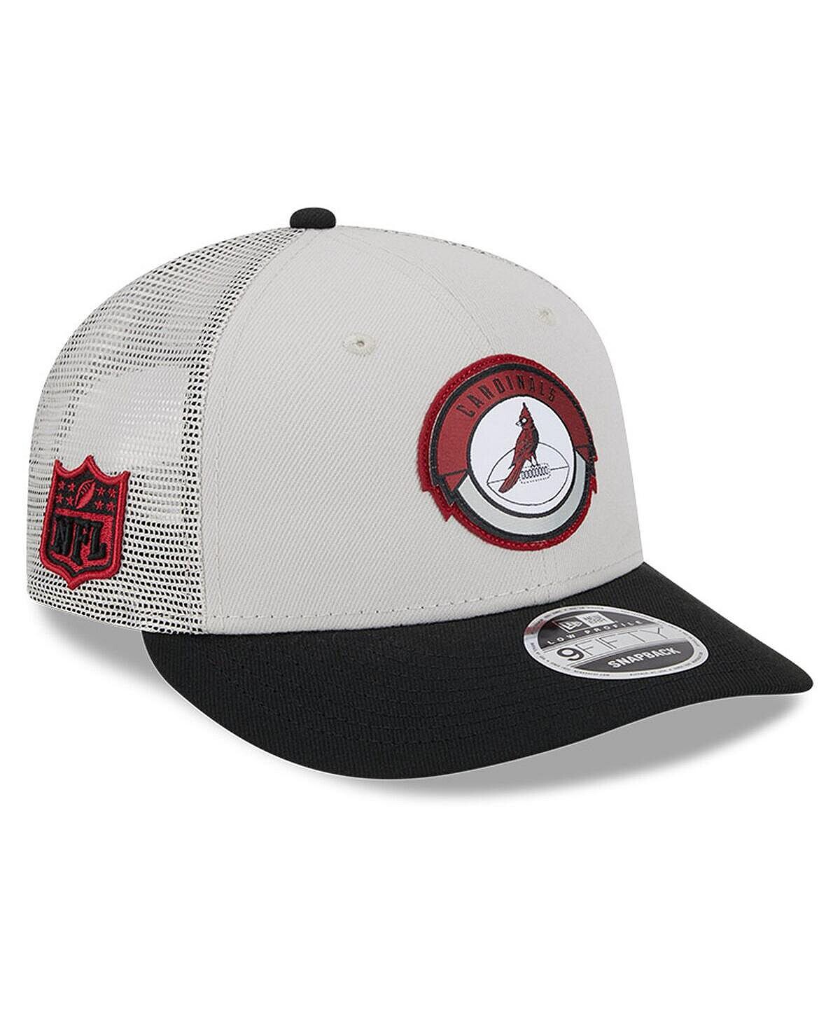 

Мужская кремовая черная кепка Arizona Cardinals 2023 Sideline Historic Low Profile 9FIFTY Snapback New Era