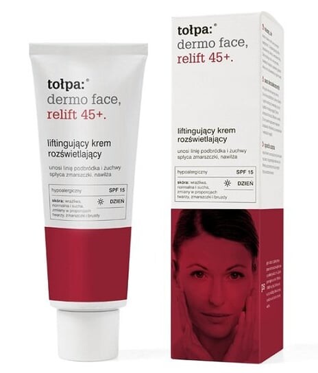 

Лифтинг-осветляющий дневной крем, SPF 15, 40 мл Tołpa, dermo face, Relift 45+