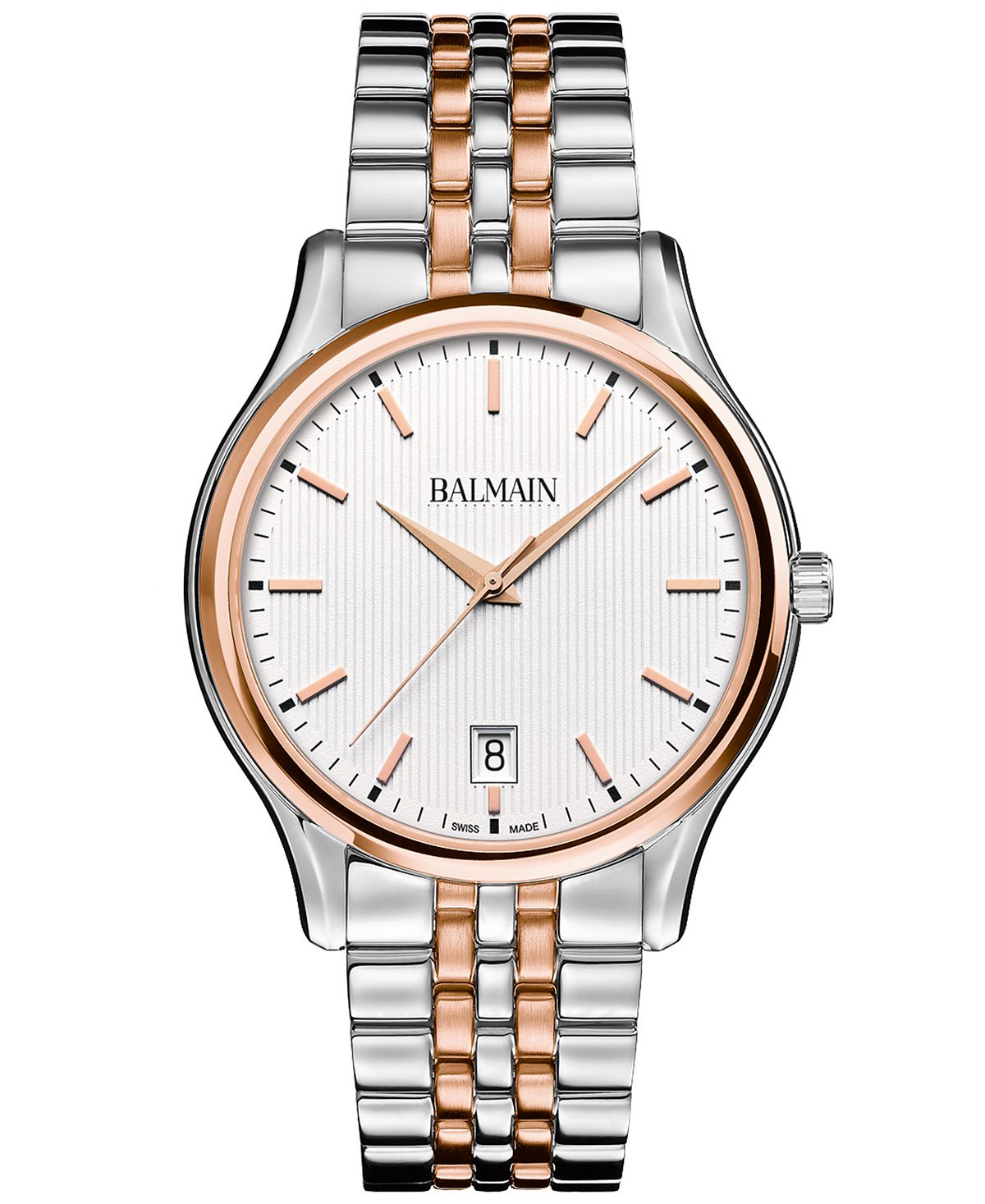 Мужские швейцарские часы Beleganza с двухцветным браслетом из нержавеющей стали, 40 мм Balmain 56793