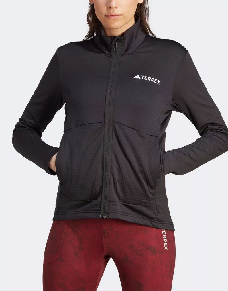 

Черная легкая флисовая куртка на молнии adidas Terrex Multi adidas performance