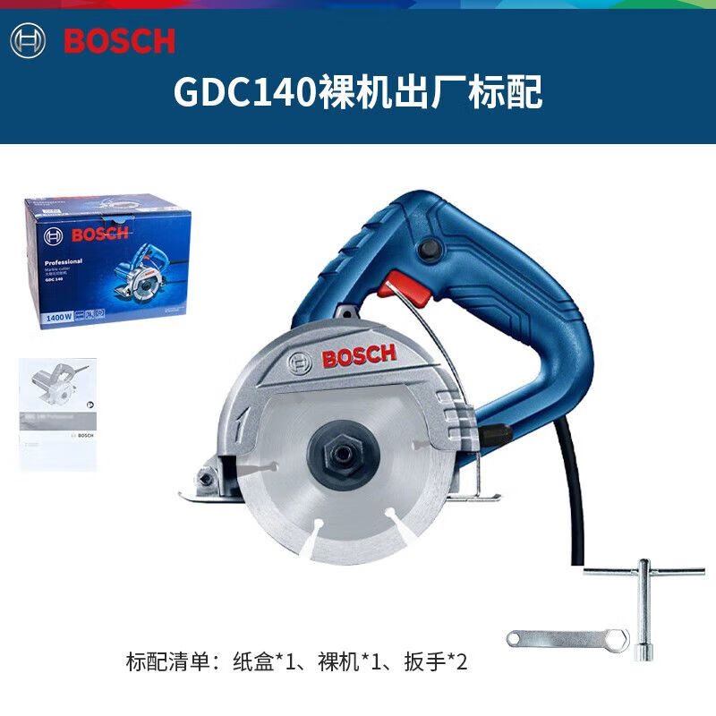 Машина для резки плитки и камня Bosch GDC 140, 1400W + ключ