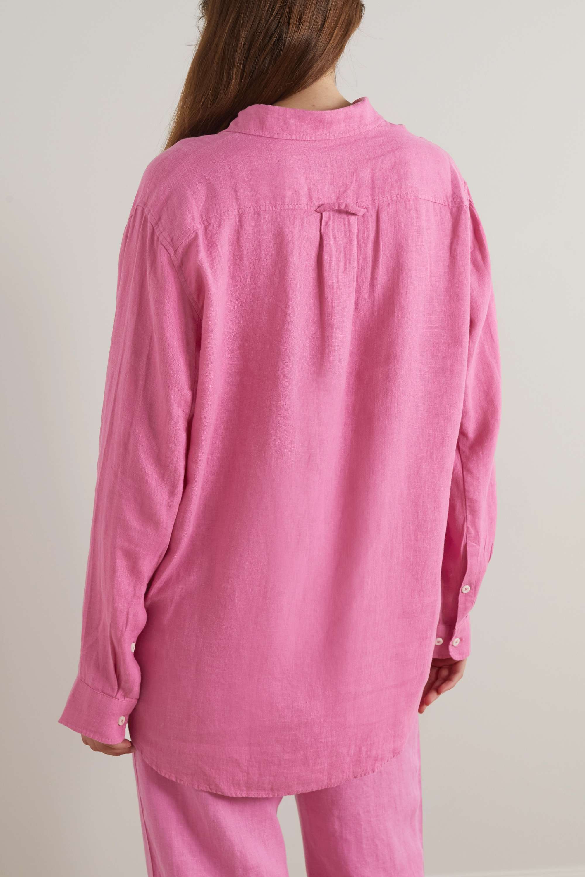 DESMOND & DEMPSEY + льняная рубашка NET SUSTAIN, розовый