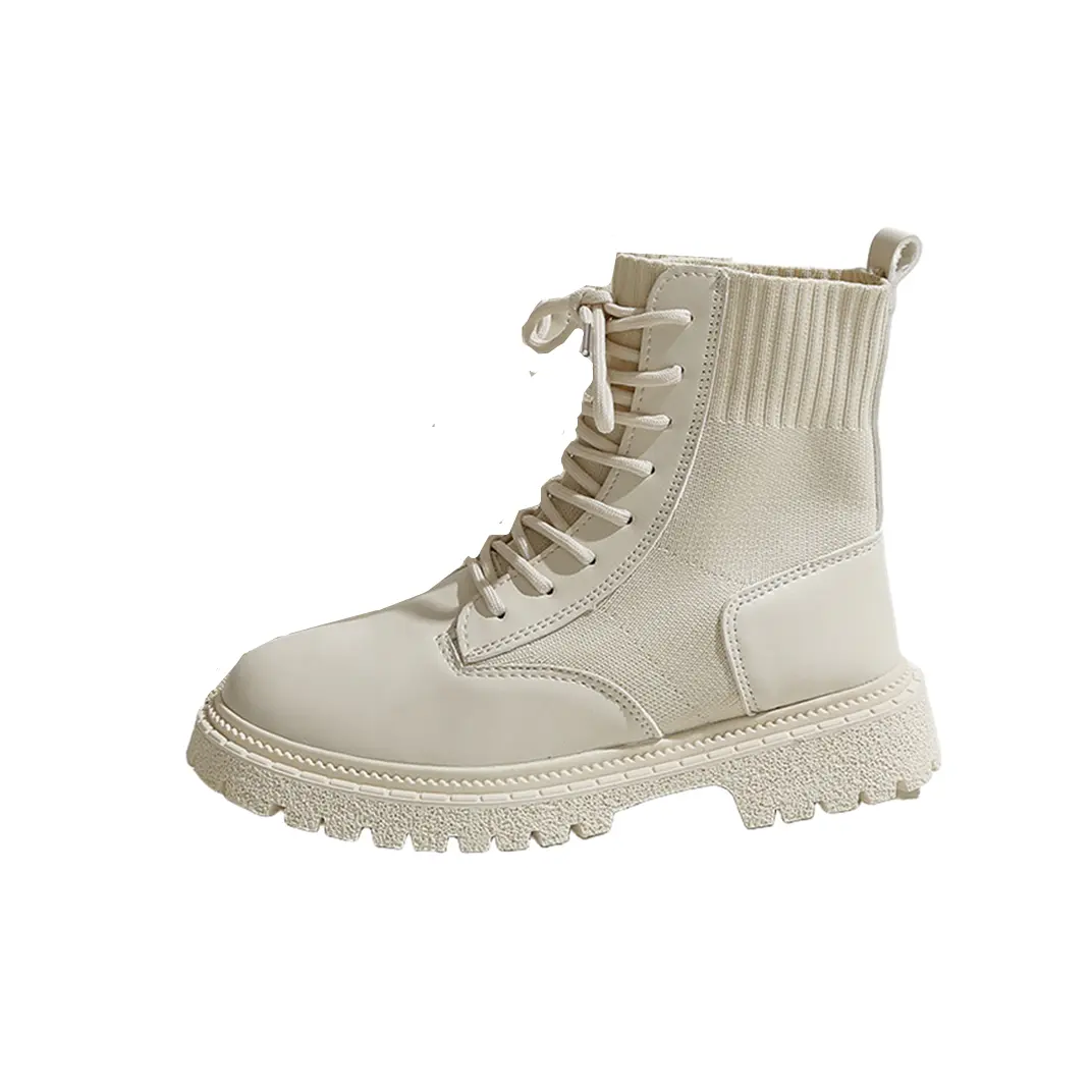 

Ботинки Martin Boot женские Abcfjg, кремовый