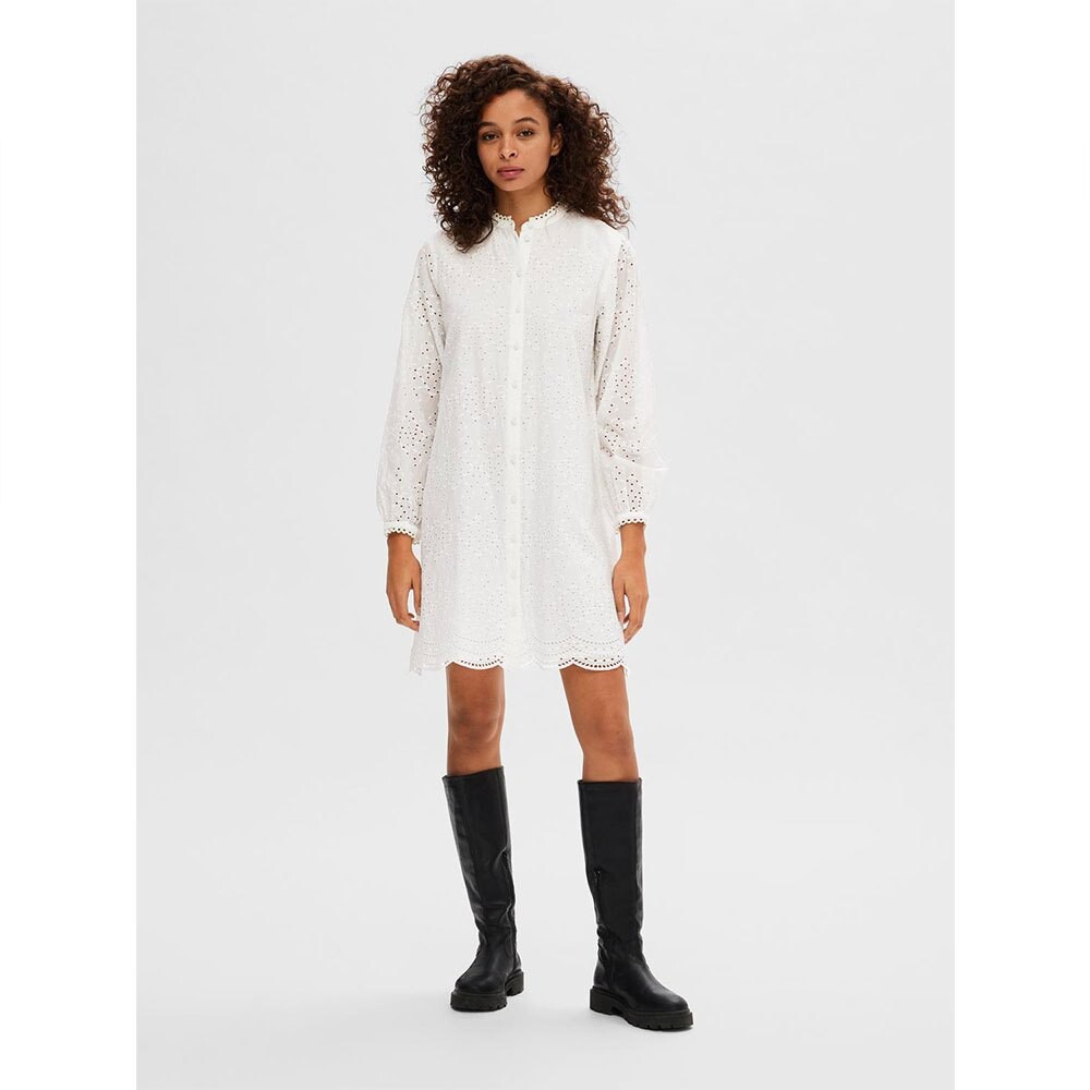

Платье Selected Tatiana Long Sleeve, бежевый