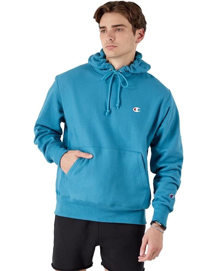 

Худи Champion Reverse Weave Pullover, цвет Ocean Storm