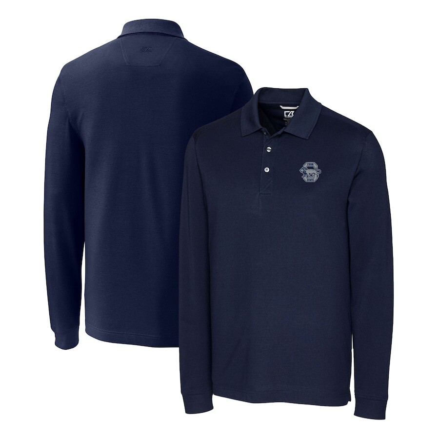 

Поло с длинным рукавом Cutter & Buck Penn State Nittany Lions, нави