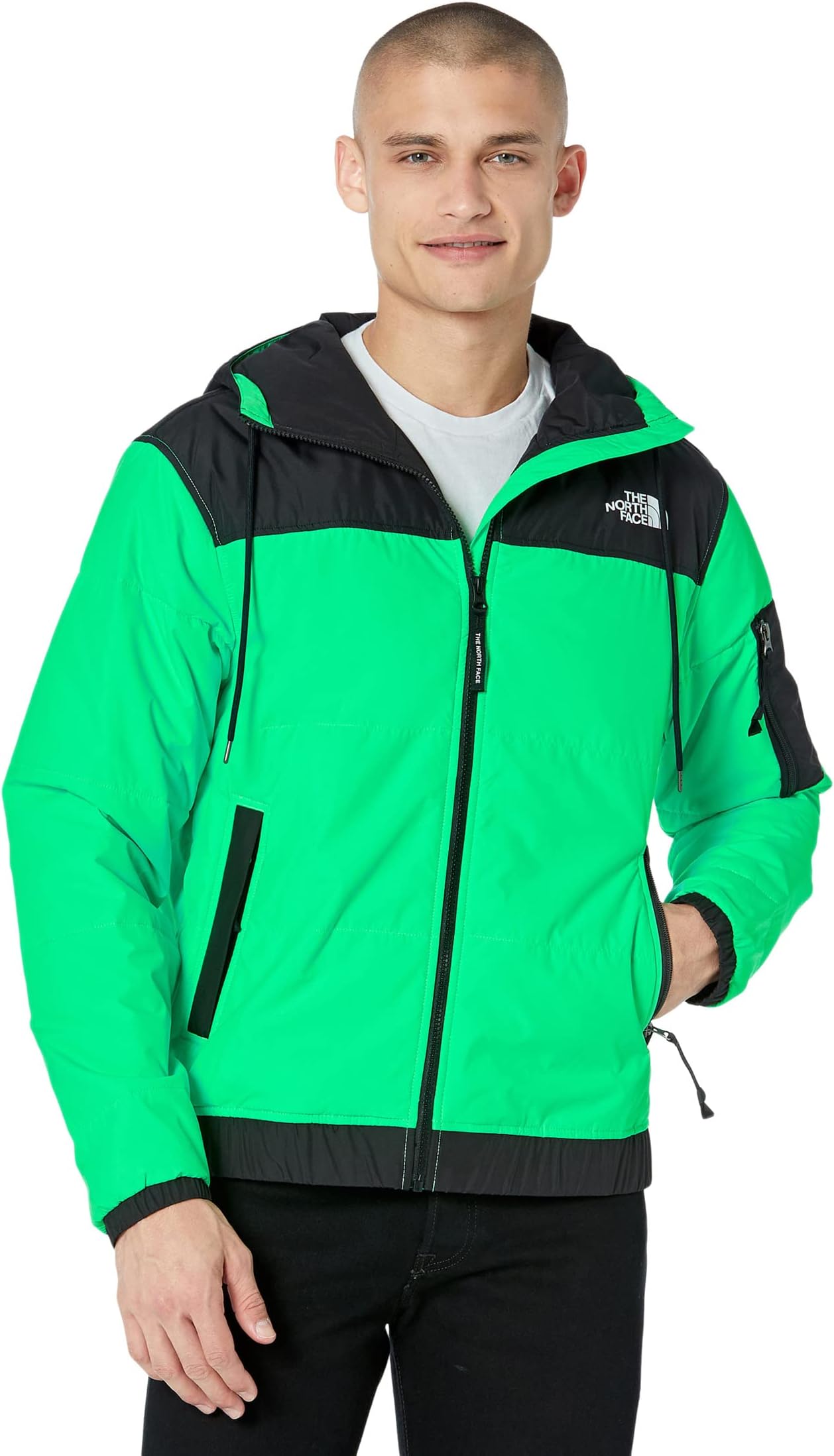 North face store bomber jacket green