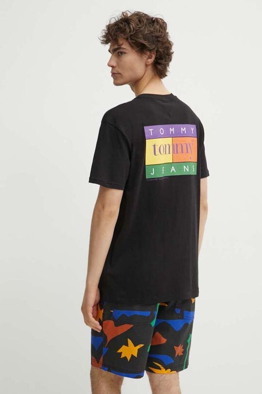 

Хлопковая футболка Tommy Jeans, черный