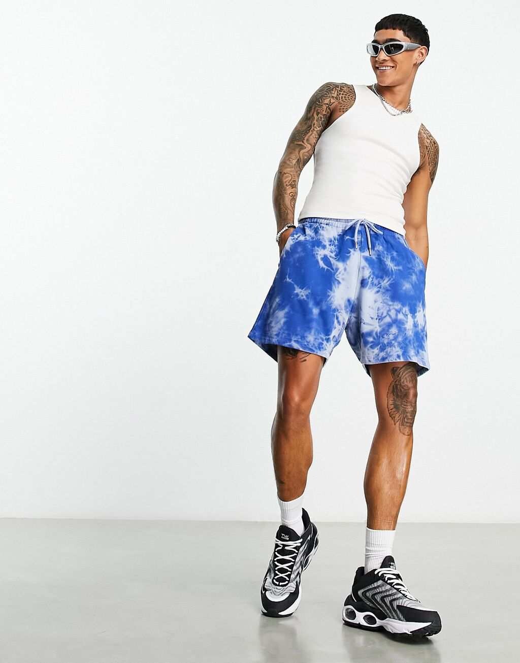 

Синие шорты оверсайз ASOS DESIGN