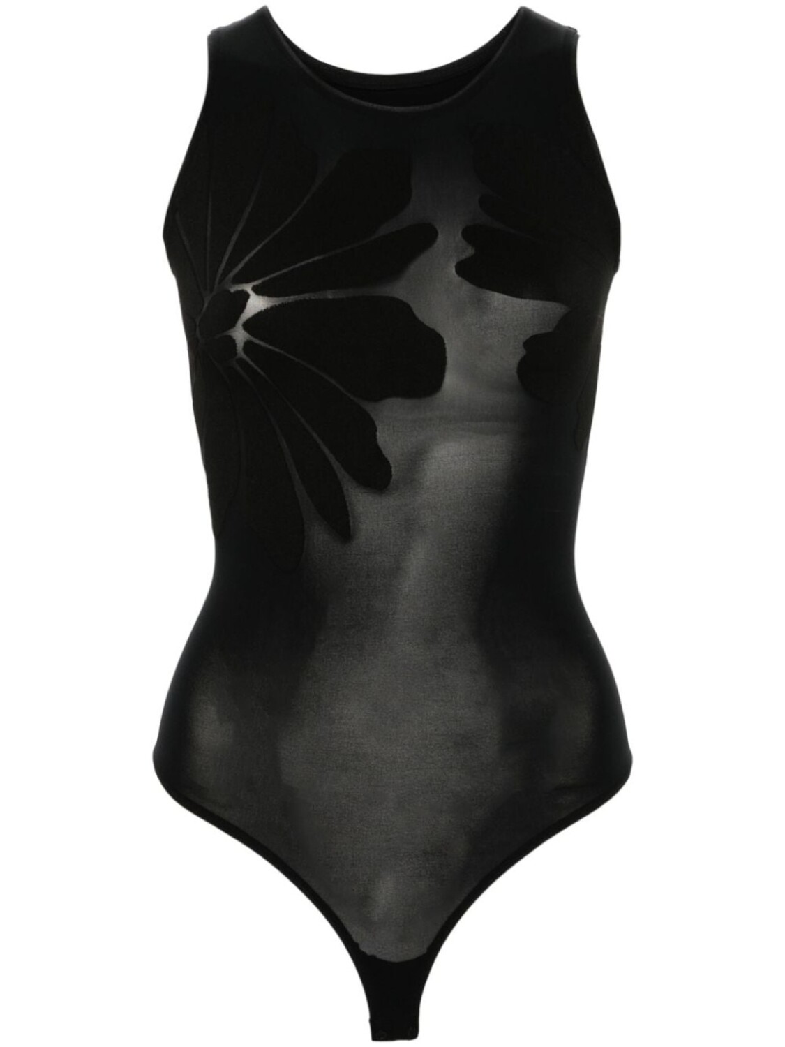 

Wolford полупрозрачное боди Body Tattoo, черный